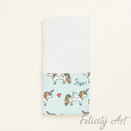 Μπομπονιέρα Βάπτισης Πετσέτα με Θέμα Μονόκερος Μπομπονιέρα Βάπτισης Πετσέτα με Θέμα Μονόκερος