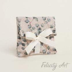  Μπομπονιέρα Βάπτισης Πουγκί με Κορδέλα 