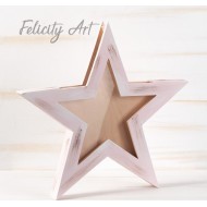 Ξύλινο Κουτί Ευχών Αστέρι ΖΕ101