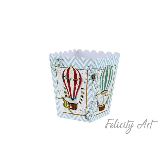 Κουτί popcorn με Θέμα Αερόστατο Κουτί popcorn με Θέμα Αερόστατο