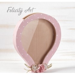 Ξύλινο Κουτί Ευχών Αερόστατο ΖΚΕ104