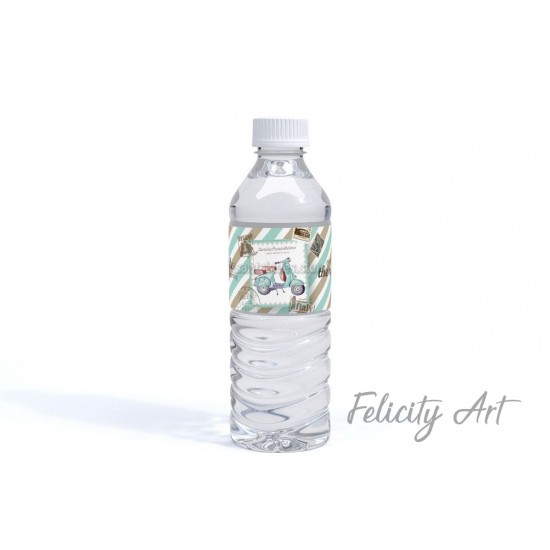 Περιτύλιγμα για Νερό με Θέμα Βέσπα