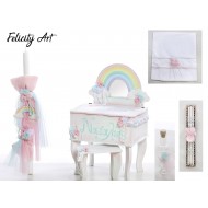 Σετ Βάπτισης με Θέμα "Ουράνιο τόξο" 