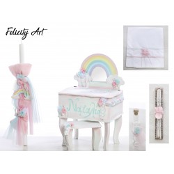 Σετ Βάπτισης με Θέμα "Ουράνιο τόξο" 