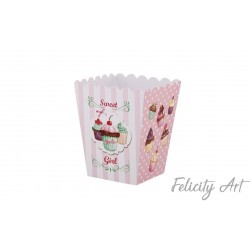 Κουτί popcorn με Θέμα Cup cakes