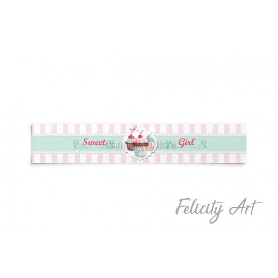 Περιτύλιγμα για  Νερό με Θέμα Cup cakes