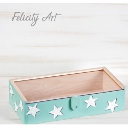 Ξύλινο Κουτί Ευχών Αστέρι ΖΕ107