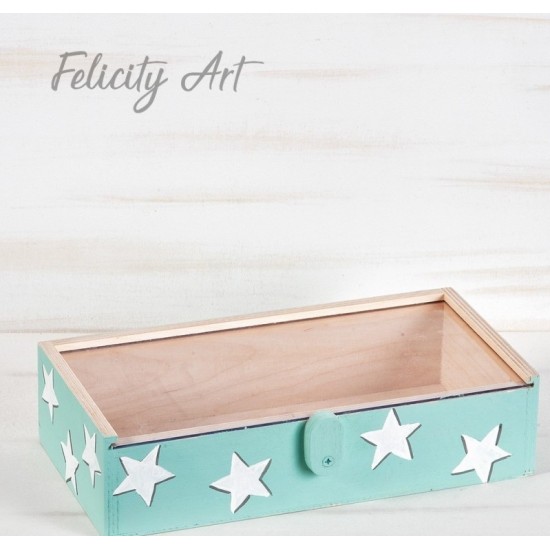 Ξύλινο Κουτί Ευχών Αστέρι ΖΕ107