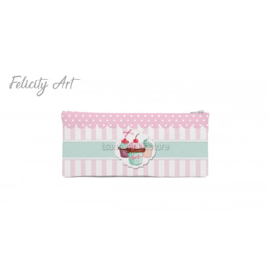 Μπομπονιέρα Βάπτισης Κασετίνα με Θέμα Cup Cakes