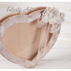 Ξύλινο Κουτί Ευχών Καρδιά ΖΕ108