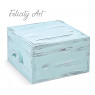 Ξύλινο Κουτί Ευχών  Βάπτισης για Αγόρι ΖΚΕ121