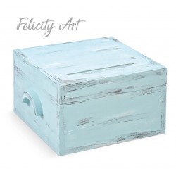 Ξύλινο Κουτί Ευχών  Βάπτισης για Αγόρι ΖΚΕ121