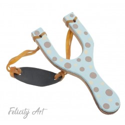 Μπομπονιέρα Βάπτισης Ξύλινη Ζωγραφιστή σφεντόνα