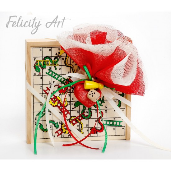 Μπομπονιέρα Βάπτισης Ξύλινο Παιχνίδι Φιδάκι Μπομπονιέρα Βάπτισης Ξύλινο Παιχνίδι Φιδάκι