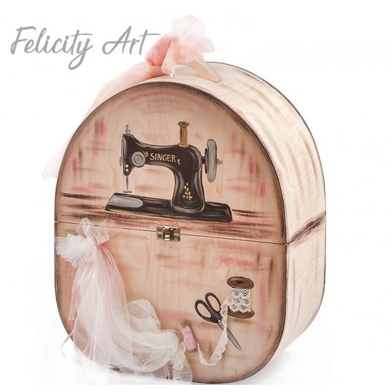 Κουτί Βαπτιστικών με Θέμα Είδη Ραπτικής