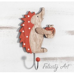 Μπομπονιέρα Βάπτισης Κρεμάστρα τοίχου με  Θέμα Σκαντζόχοιρος