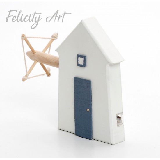 Μπομπονιέρα Βάπτισης Ξύστρα Ανεμόμυλος