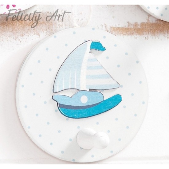 Μπομπονιέρα Βάπτισης  Ξύλινη Διακοσμητική Κρεμάστρα