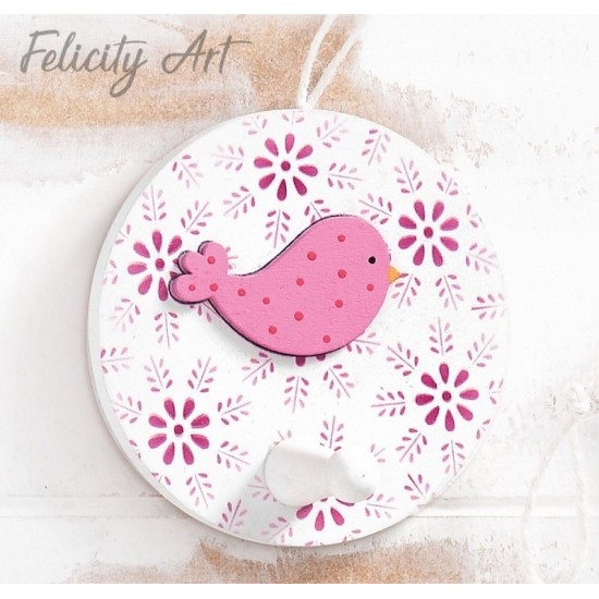 Μπομπονιέρα Βάπτισης  Ξύλινη Διακοσμητική Κρεμάστρα