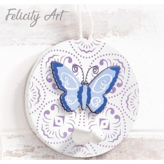 Μπομπονιέρα Βάπτισης  Ξύλινη Διακοσμητική Κρεμάστρα