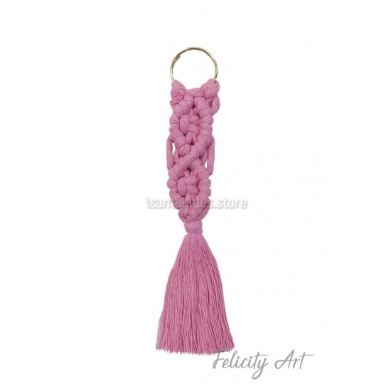  Μπομπονιέρα Βάπτισης Μπρελόκ Macrame