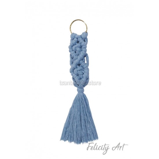  Μπομπονιέρα Βάπτισης Μπρελόκ Macrame