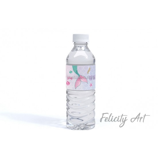 Περιτύλιγμα για Νερό με Θέμα Γοργόνα