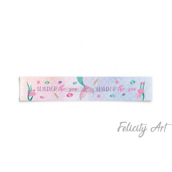 Περιτύλιγμα για Νερό με Θέμα Γοργόνα