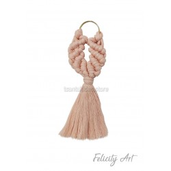  Μπομπονιέρα Βάπτισης Μπρελόκ Macrame