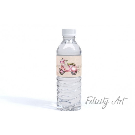 Περιτύλιγμα για  Νερό με Θέμα Βέσπα