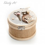 Κουτί Μαρτυρικών με Θέμα Είδη Ραπτικης 19182 Κουτί Μαρτυρικών με Θέμα Είδη Ραπτικης 19182