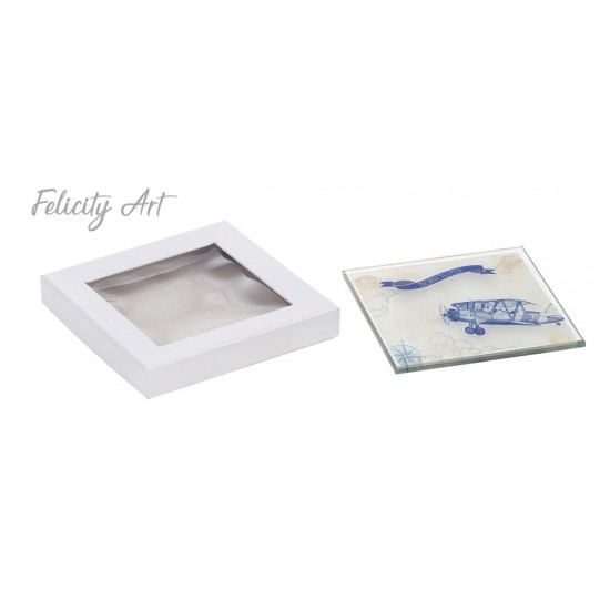 Μπομπονιέρα Βάπτισης Σουβέρ με Θέμα Αεροπλάνο