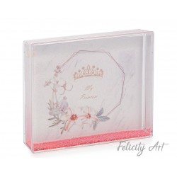 Μπομπονιέρα Βάπτισης Κορνίζα Glitter Πριγκίπισσα