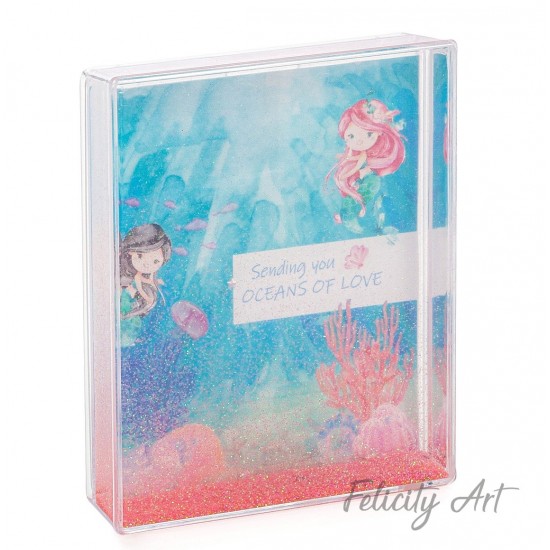 Μπομπονιέρα Βάπτισης Κορνίζα Glitter Γοργόνες Μπομπονιέρα Βάπτισης Κορνίζα Glitter Γοργόνες