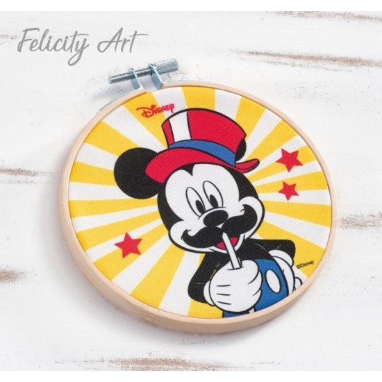 Μπομπονιέρα Βάπτισης Διακοσμητικό Τελάρο Κεντήματος Mickey