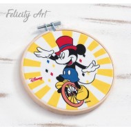 Μπομπονιέρα Βάπτισης Διακοσμητικό Τελάρο Κεντήματος Mickey