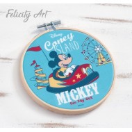 Μπομπονιέρα Βάπτισης Διακοσμητικό Τελάρο Κεντήματος Mickey