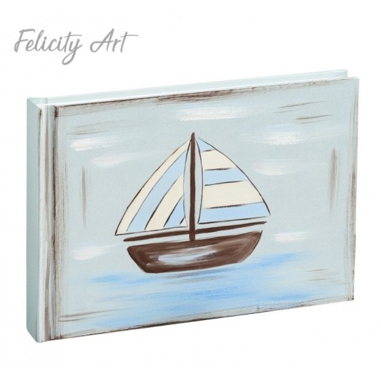 Βιβλίο Ευχών με Θέμα Καραβάκι