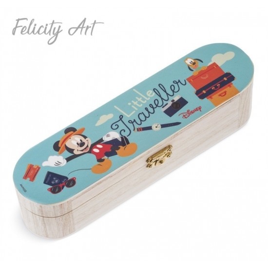 Μπομπονιέρα Βάπτισης Ξύλινη Κασετίνα Mickey
