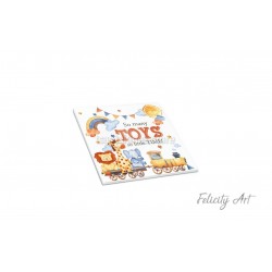 Μπομπονιέρα Βάπτισης Κεραμικό Σουβέρ με Θέμα Ζωάκια της Ζούγκλας