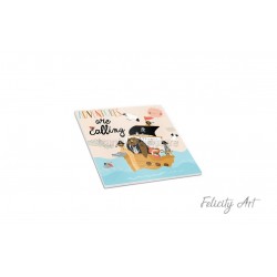 Μπομπονιέρα Βάπτισης Κεραμικό Σουβέρ με Θέμα Sailing Adventure