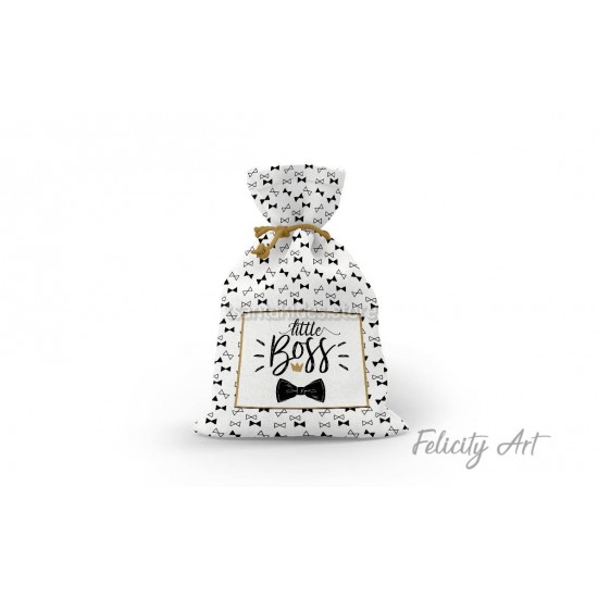 Μπομπονιέρα Βάπτισης Υφασμάτινο Πουγκί με Θέμα "Μικρός Κύριος" Μπομπονιέρα Βάπτισης Υφασμάτινο Πουγκί με Θέμα "Μικρός Κύριος"