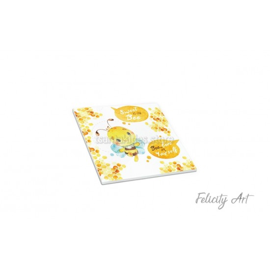 Μπομπονιέρα Βάπτισης Κεραμικό Σουβέρ με Θέμα Μελισσούλα