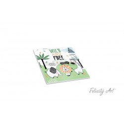 Μπομπονιέρα Βάπτισης Κεραμικό Σουβέρ με Θέμα Ζωάκια της Ζούγκλας