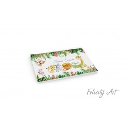 Βιβλίο Ευχών με Θέμα  Ζωάκια της Ζούγκλας