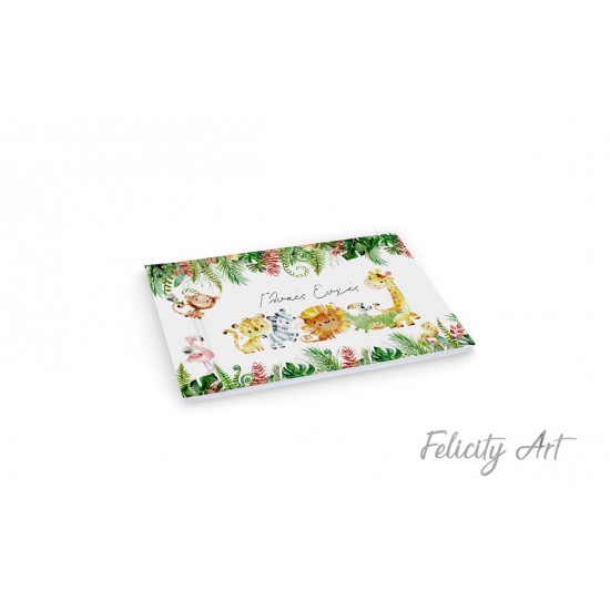 Βιβλίο Ευχών με Θέμα  Ζωάκια της Ζούγκλας