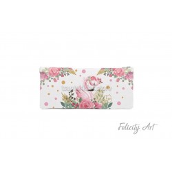 Μπομπονιέρα Βάπτισης Κασετίνα με Θέμα Φλαμίνγκο