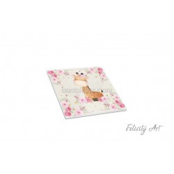 Μπομπονιέρα Βάπτισης Κεραμικό Σουβέρ με Θέμα Καμηλοπάρδαλη