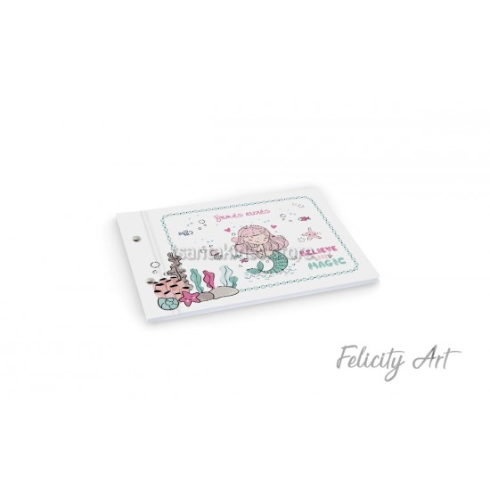 Βιβλίο Ευχών με Θέμα Γοργόνα