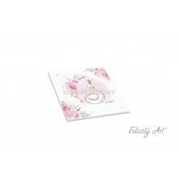 Μπομπονιέρα Βάπτισης Κεραμικό Σουβέρ με Θέμα Κύκνος